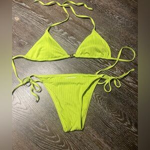 Michael Kors Neon Green Bikini Set